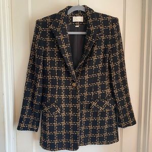 Cache Suit Jacket - Size 4 - Gold & Black